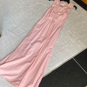 XiRENA Blush Pink V-Neck Dress
